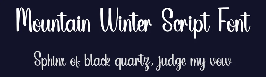 Mountain Winter Script Font by inermediaSTUDIO — Script Handwritten Font — thumbnail 2