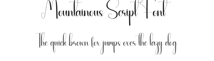 Mountainous Script Font by andikastudio — Script Handwritten Font