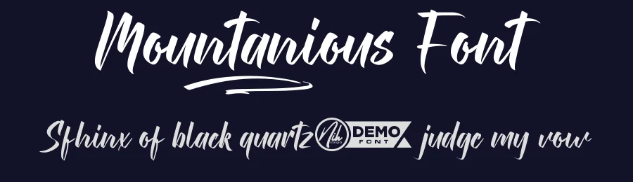 Mountanious Font by nihstudio — Script Handwritten Font — thumbnail 2