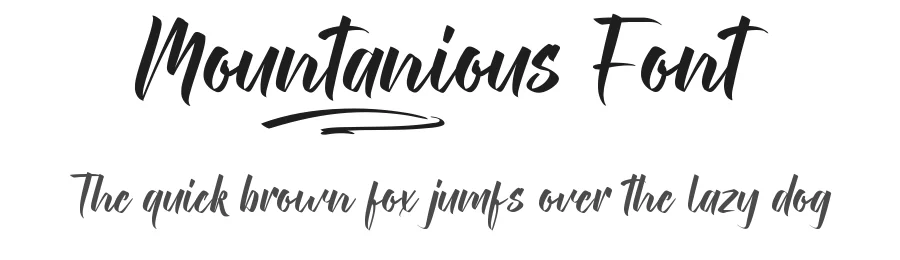 Mountanious Font by nihstudio — Script Handwritten Font