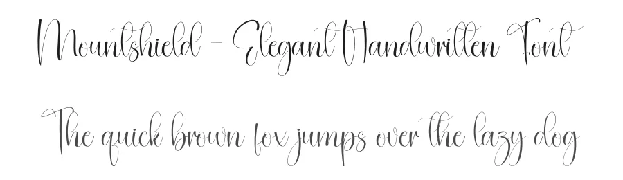 Mountshield – Elegant Handwritten Font by creativeletter — Script Handwritten Font