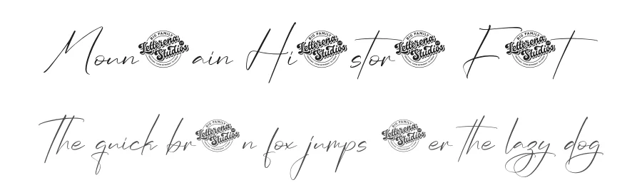 Mounttain Hillstoras Font by letterenastudios — Script Handwritten Font