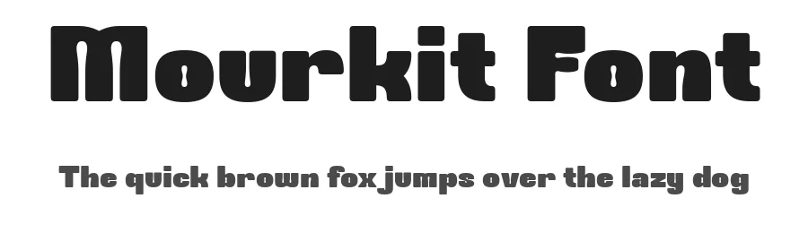 Mourkit Font by Ragamkata — Display Font