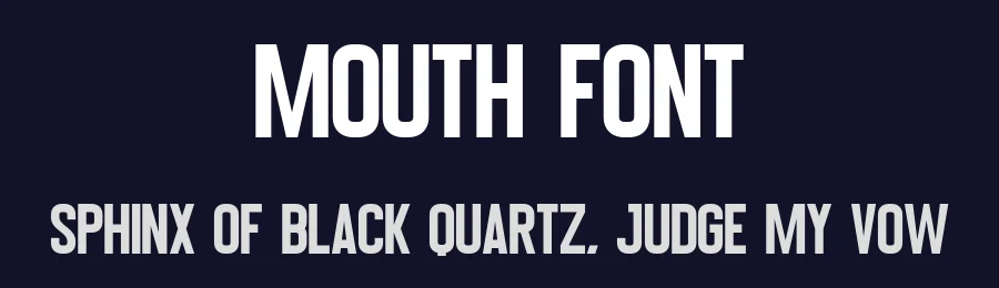 Mouth Font by Craftedtype — Decorative Font — thumbnail 2