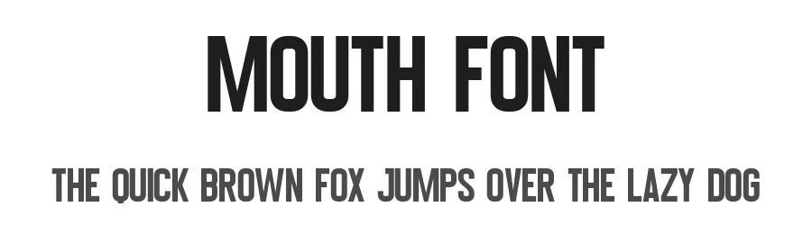 Mouth Font by Craftedtype — Decorative Font