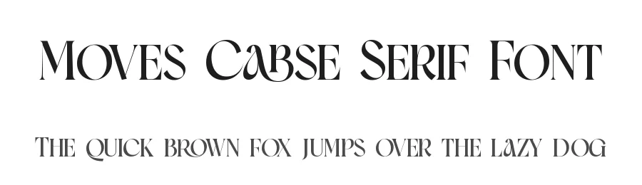 Moves Cabse Serif Font by timelesstype.co — Serif Font