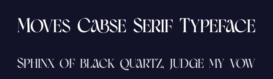Moves Cabse Serif Typeface by timelesstype.co — Display Font — thumbnail 2