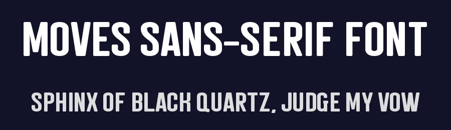 Moves Sans-Serif Font by Almairatype — Display Font — thumbnail 2