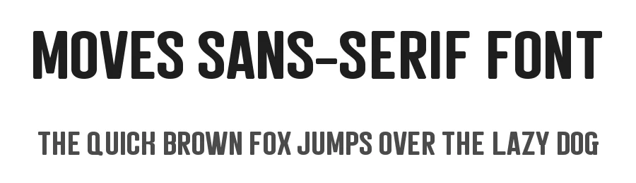 Moves Sans-Serif Font by Almairatype — Display Font