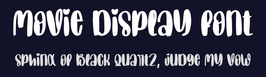 Movie Display Font by creativeletter — Script Handwritten Font — thumbnail 2