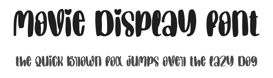 Movie Display Font by creativeletter — Script Handwritten Font
