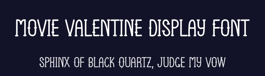 Movie Valentine Display Font by andikastudio — Display Font — thumbnail 2