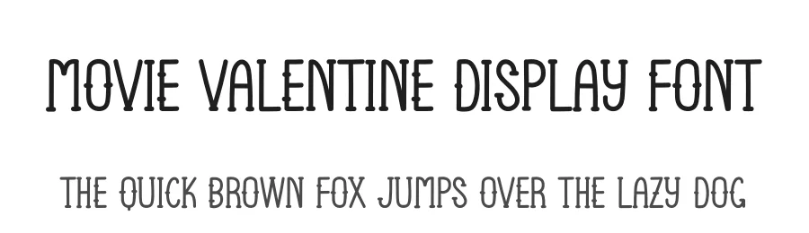 Movie Valentine Display Font by andikastudio — Display Font