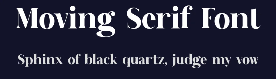 Moving Serif Font by Graphicxell — Sans Serif Font — thumbnail 2