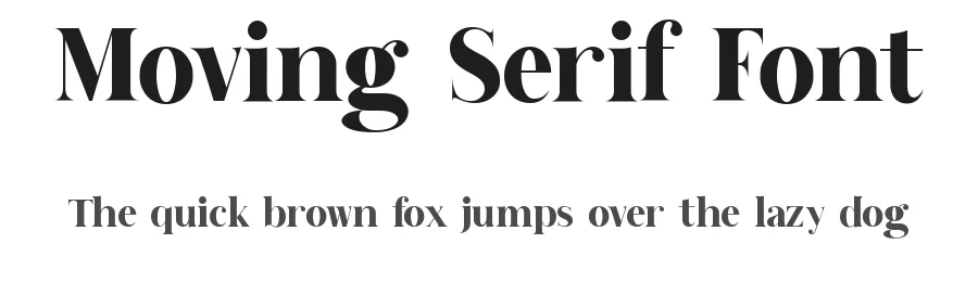 Moving Serif Font by Graphicxell β Sans Serif Font