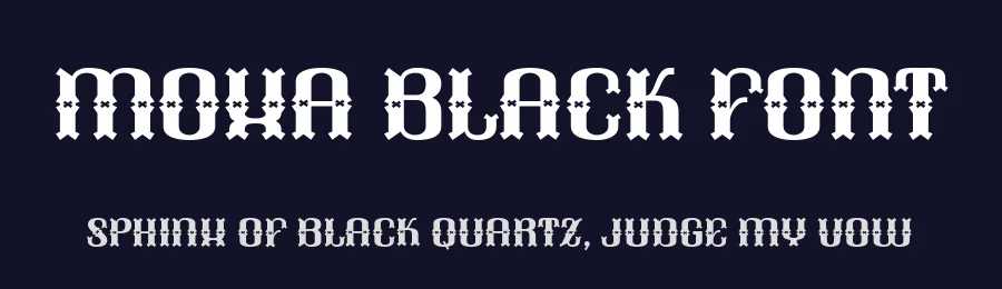 Moxa Black Font by Anto (7NTypes) — Display Font — thumbnail 2