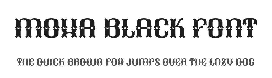 Moxa Black Font by Anto (7NTypes) — Display Font