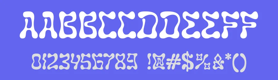 Moxen – Liquid Wavy Bubble Font by Casloop Studio — Decorative Font — thumbnail 3