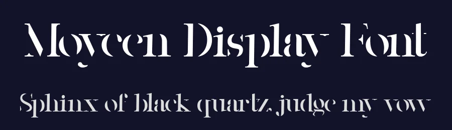 Moycen Display Font by Muksal Creative — Display Font — thumbnail 2