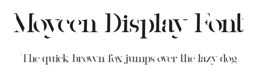 Moycen Display Font by Muksal Creative — Display Font