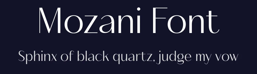 Mozani Font by timelesstype.co — Display Font — thumbnail 2