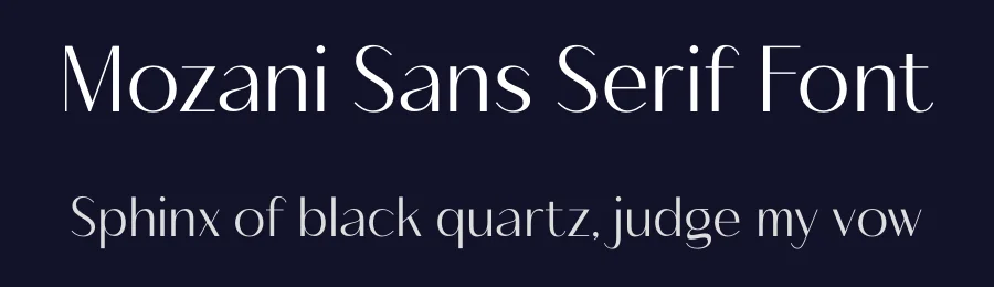 Mozani Sans Serif Font by timelesstype.co — Display Font — thumbnail 2