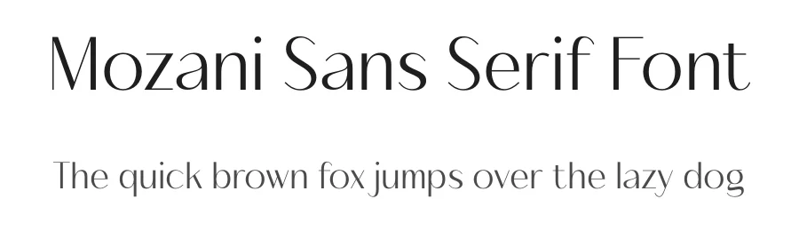 Mozani Sans Serif Font by timelesstype.co — Display Font