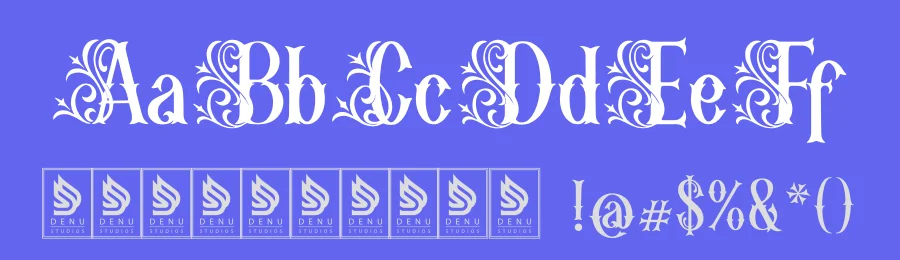 Mozathia | Decorative Display Font by Denustudios — Blackletter Font — thumbnail 3