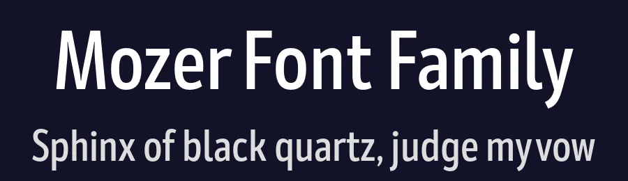 Mozer Font Family by Fontfabric — Sans Serif Font — thumbnail 2