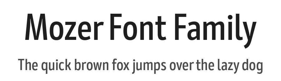 Mozer Font Family by Fontfabric — Sans Serif Font