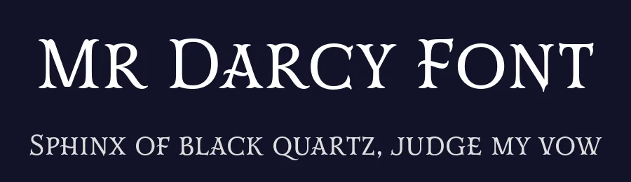 Mr Darcy Font by insigne — Sans Serif Font — thumbnail 2