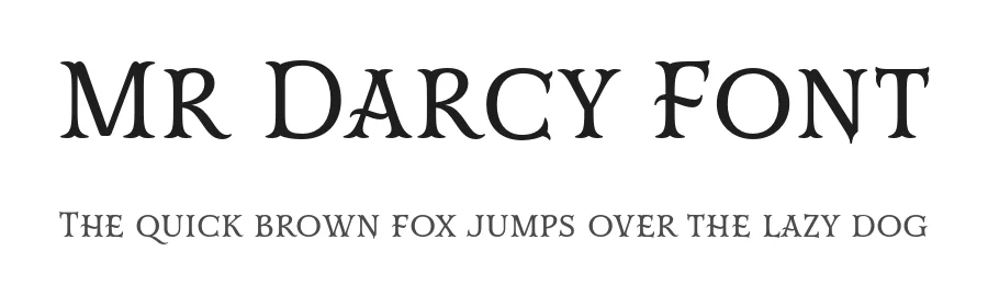 Mr Darcy Font by insigne β Sans Serif Font