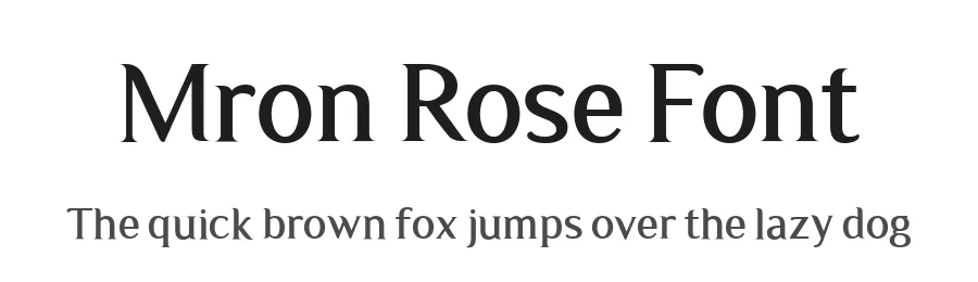 Mron Rose Font by Balevgraph Studio — Serif Font