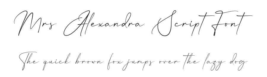 Mrs Alexandra Script Font by Rantautype — Script Handwritten Font