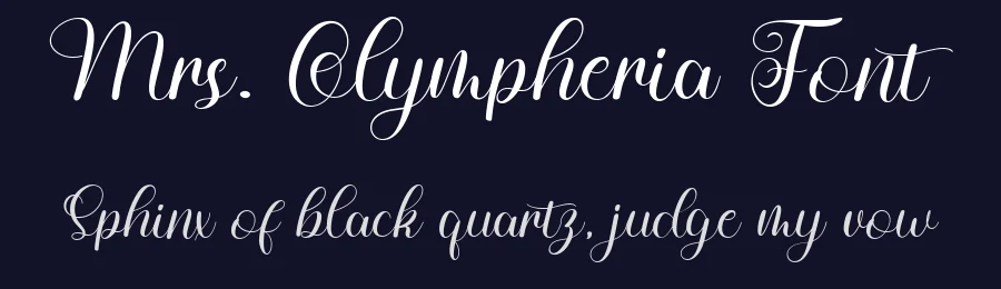 Mrs. Olympheria Font by bearydsgn — Script Handwritten Font — thumbnail 2