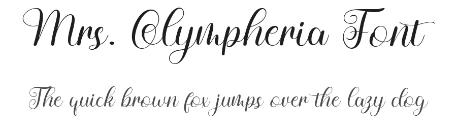 Mrs. Olympheria Font by bearydsgn — Script Handwritten Font