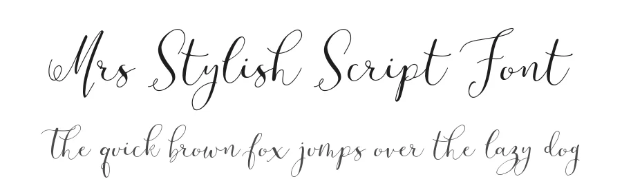 Mrs Stylish Script Font by Typeface — Script Handwritten Font