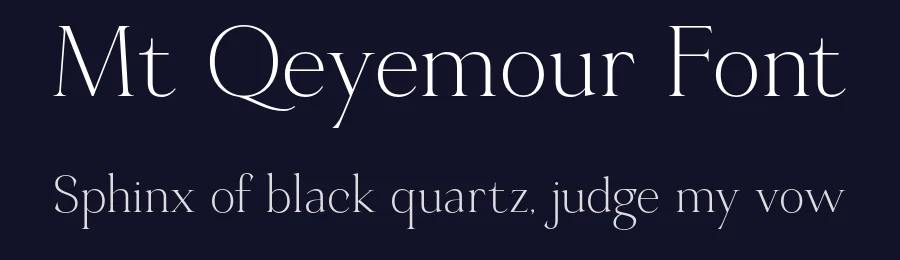 Mt Qeyemour Font by Icreatype — Serif Font — thumbnail 2