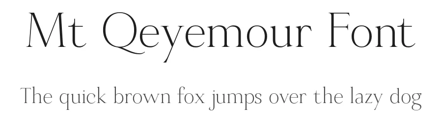 Mt Qeyemour Font by Icreatype — Serif Font