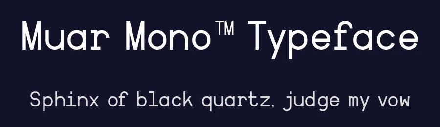 Muar Mono™ Typeface by Muhittin Güneş — Display Font — thumbnail 2