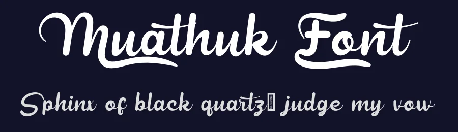 Muathuk Font by makaryo — Script Handwritten Font — thumbnail 2