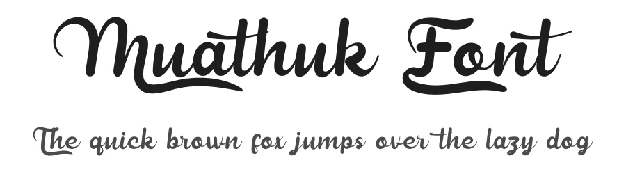 Muathuk Font by makaryo — Script Handwritten Font