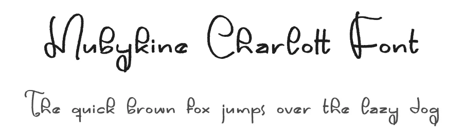 Mubykine Charlott Font by letterfabric — Script Handwritten Font