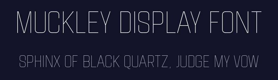 Muckley Display Font by ari — Decorative Font — thumbnail 2