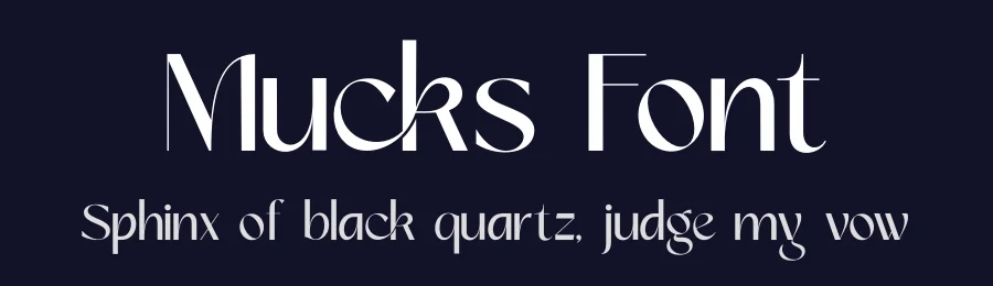 Mucks Font by zaaintype — Display Font — thumbnail 2