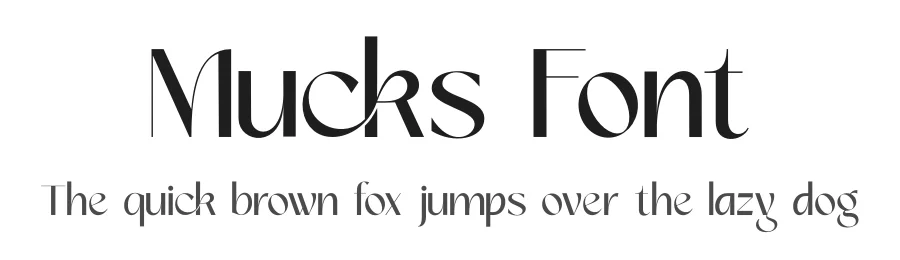 Mucks Font by zaaintype — Display Font