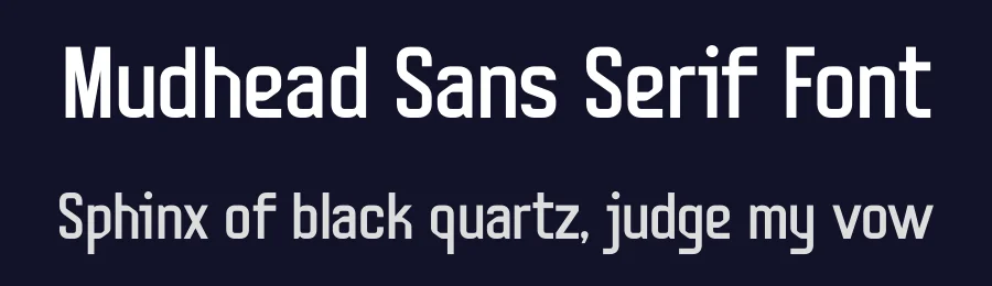 Mudhead Sans Serif Font by Headfonts — Sans Serif Font — thumbnail 2