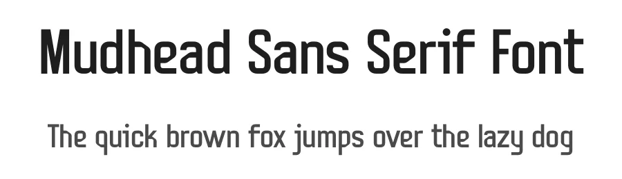 Mudhead Sans Serif Font by Headfonts — Sans Serif Font
