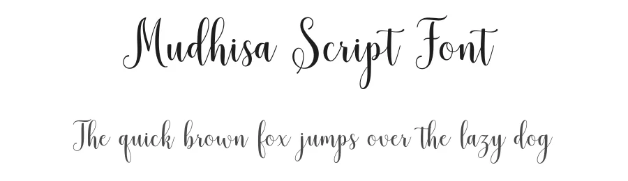 Mudhisa Script Font by Barland — Script Handwritten Font