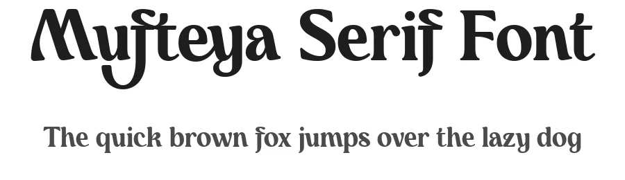Mufteya Serif Font by zarmatype — Decorative Font